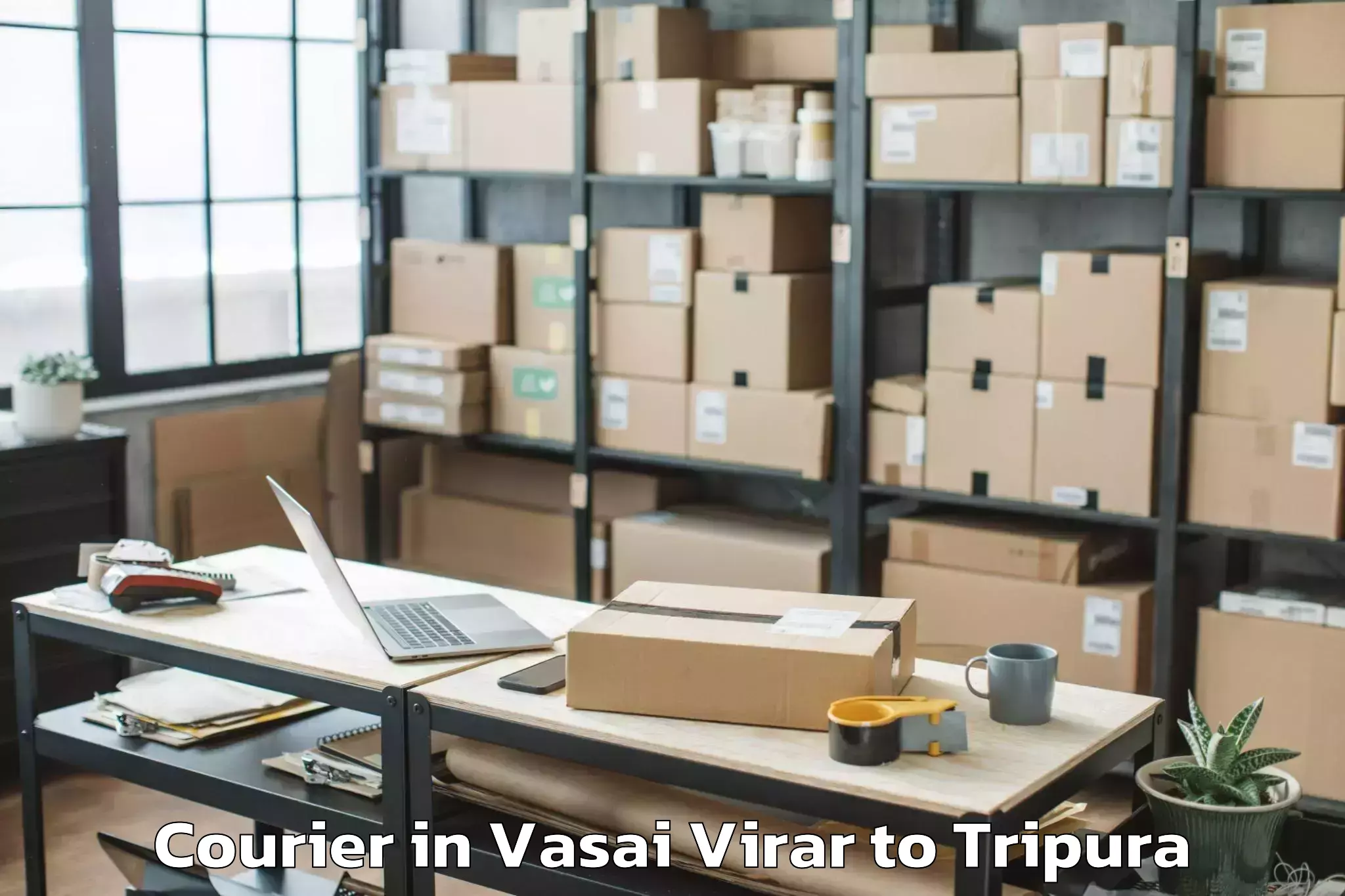 Quality Vasai Virar to Teliamura Courier